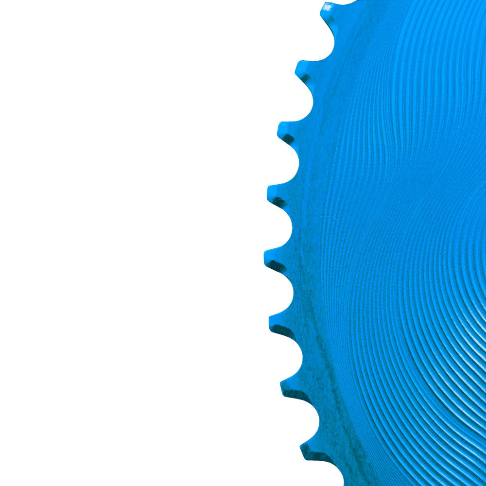 Alugear AERO Chainrings Set – 2x12sp Round for 110 BCD 4‑bolt Shimano Asymmetric