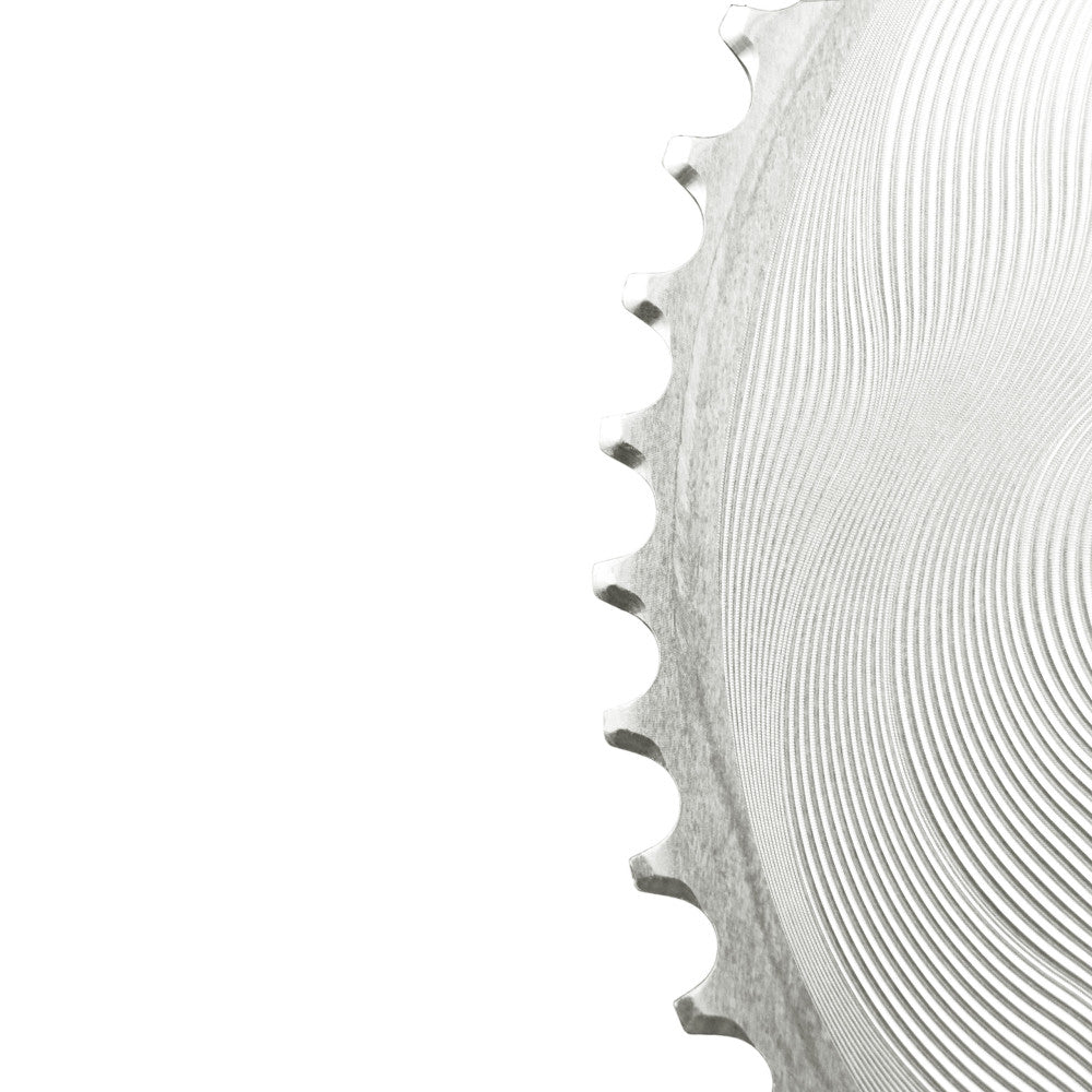 Alugear AERO Chainrings Set – 2x12sp Round for 110 BCD 4‑bolt Shimano Asymmetric