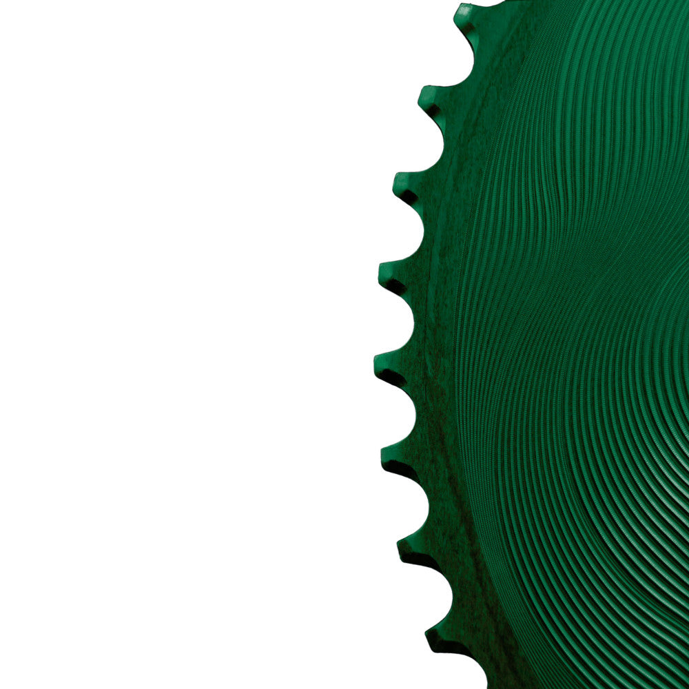 Alugear AERO Chainrings Set – 2x12sp Round for 110 BCD 4‑bolt Shimano Asymmetric