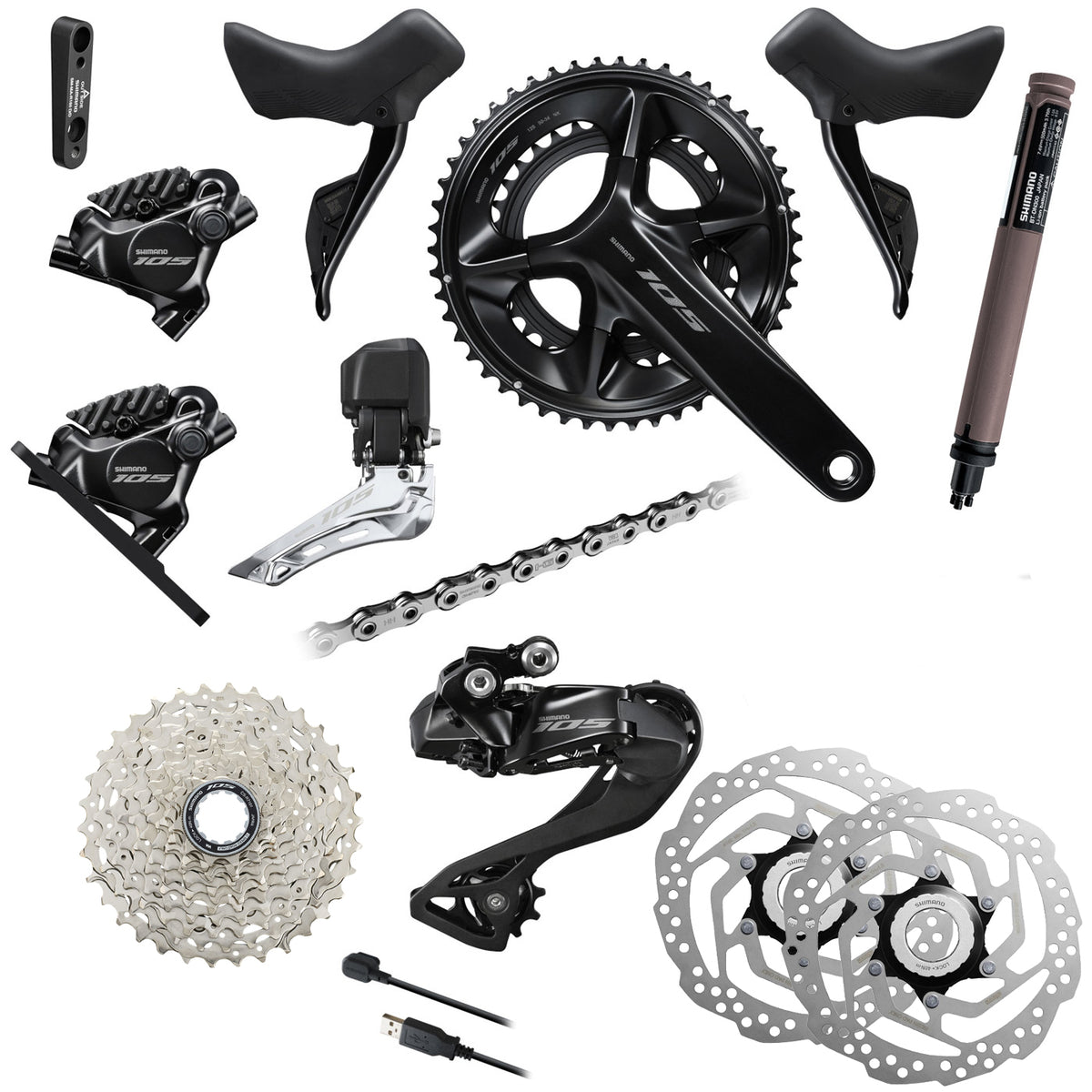 Shimano 105 R7170 Di2 Disc Groupset