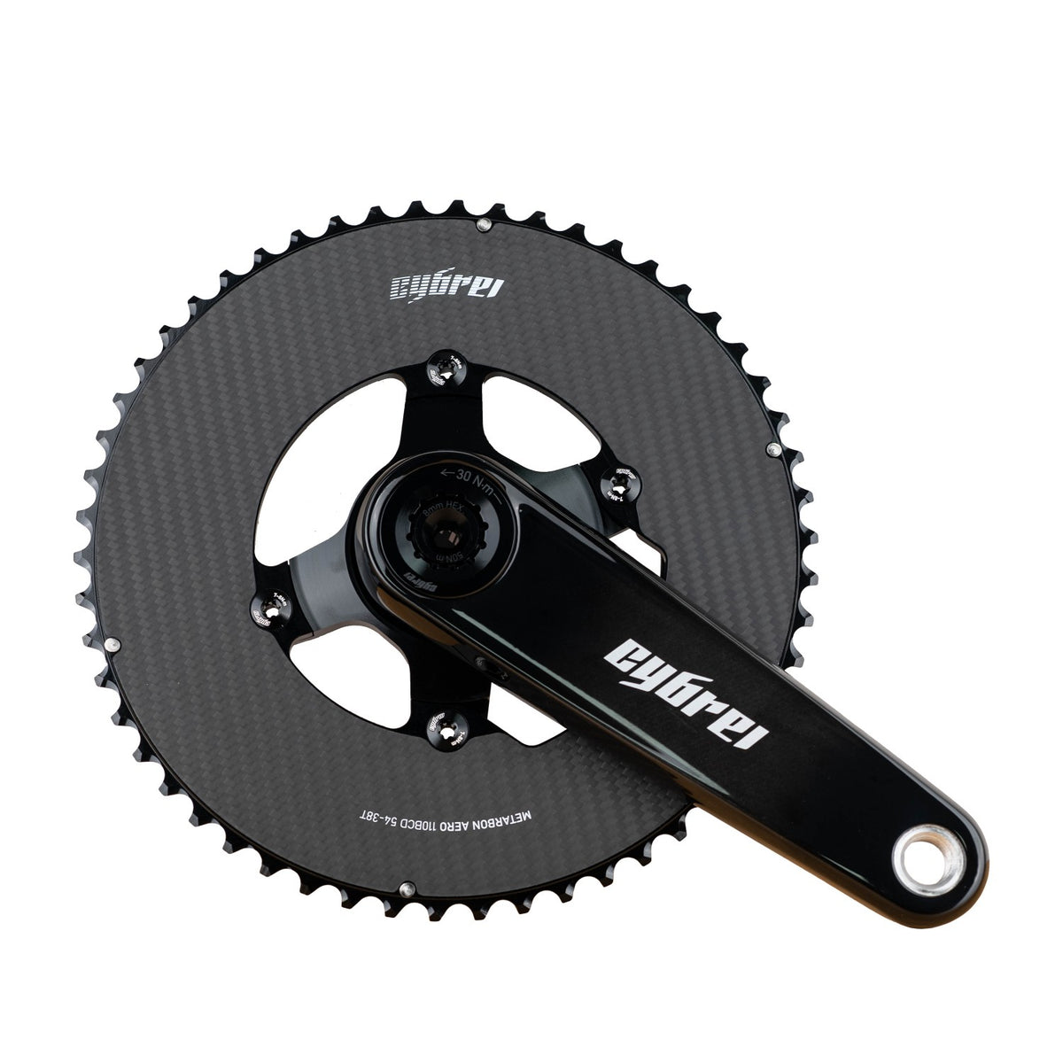 CYBREI METARBON AERO 2X Carbon Chainring Combo (110×4 BCD)