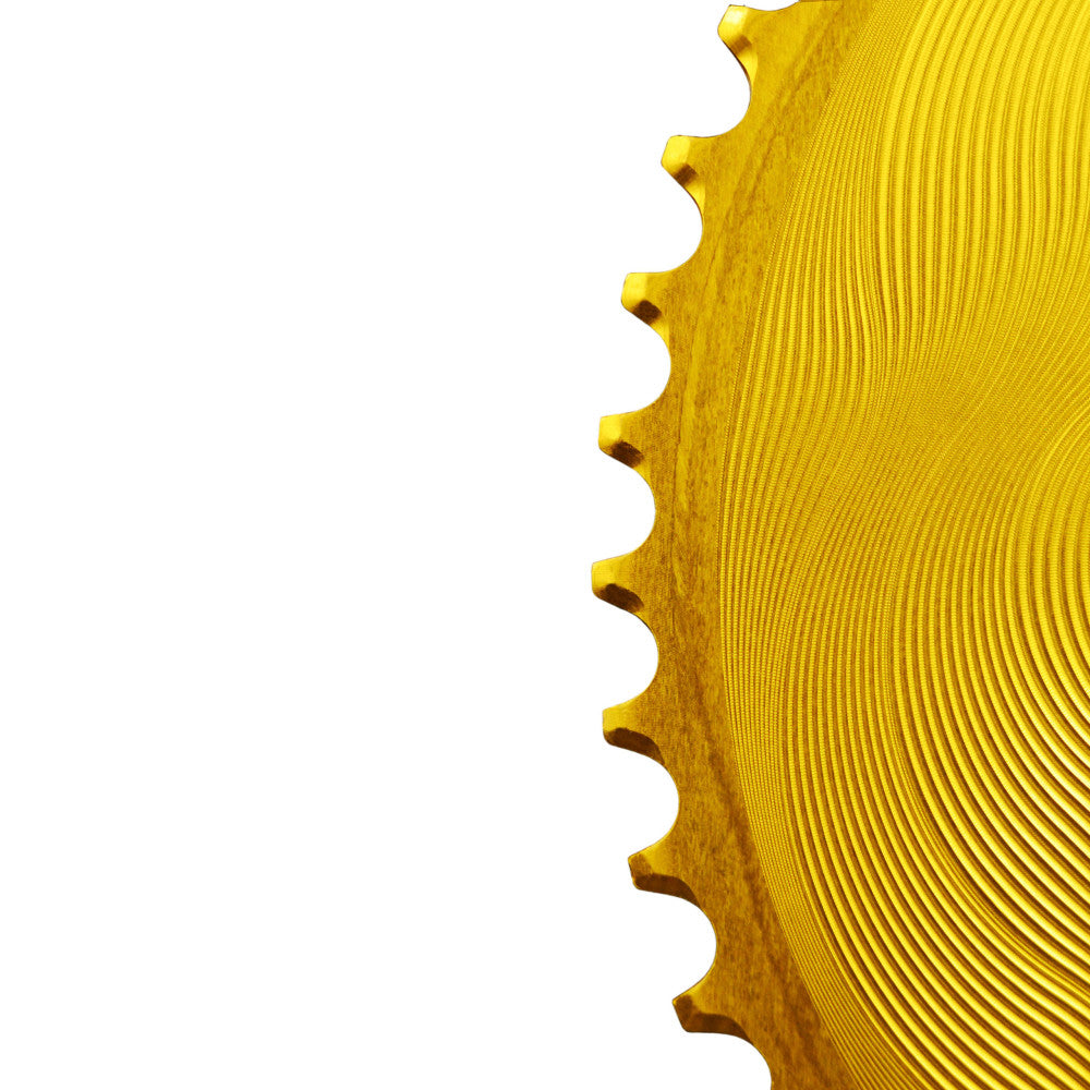 Alugear AERO Chainrings Set – 2x12sp Round for 110 BCD 4‑bolt Shimano Asymmetric