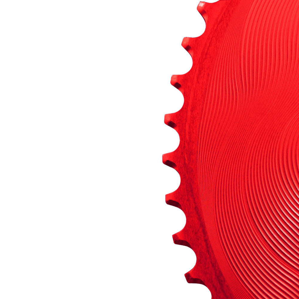 Alugear AERO Chainrings Set – 2x12sp Round for 110 BCD 4‑bolt Shimano Asymmetric